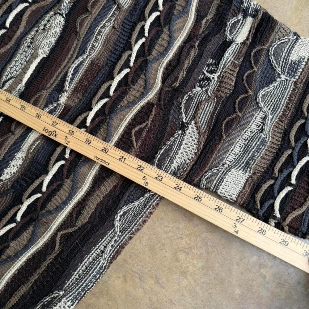 Vintage 90s protege Coogi type 3d knit sweater - Picture 6 of 7